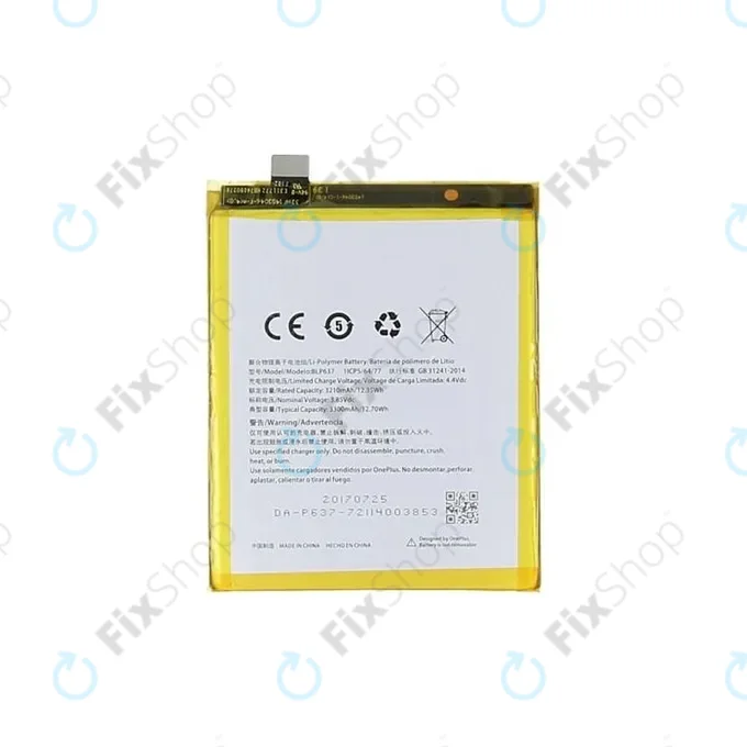 OnePlus 5, 5T - Battery BLP637 3300mAh