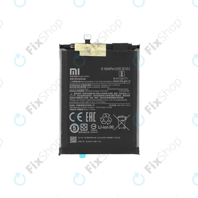 Xiaomi Redmi 9, Note 9 - Battery BN54 5020mAh - 460200001J1G, 460200003P1G Genuine Service Pack
