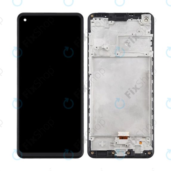 Samsung Galaxy A21s A217F - LCD Display + Touch Screen + Frame (Black) TFT