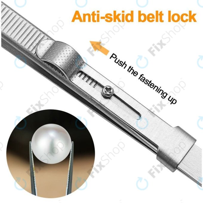 Professional Stainless Steel Tweezer with Straight Tip (163mm)