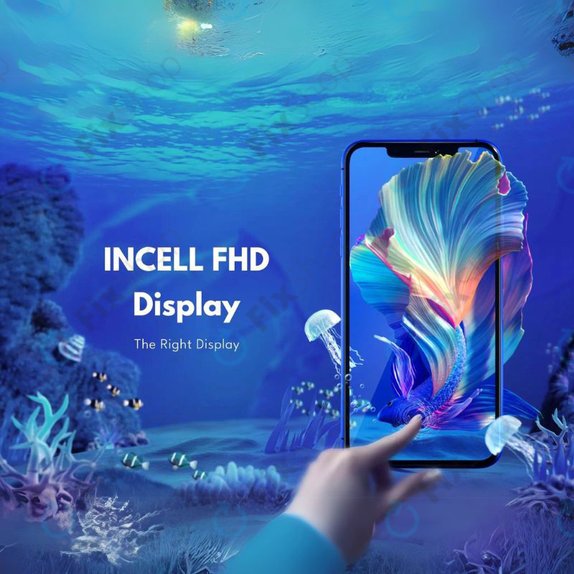 Display In-Cell FHD for iPhone 13 Pro Max, Touch Screen with Frame, FixPremium