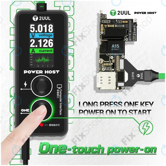 Digital USB-C voltage and current tester (Power Host), 2UUL PW15