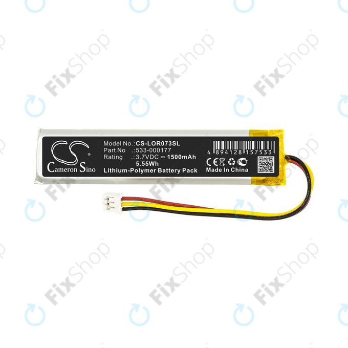 Battery for Logitech Mx Keys, 1500mAh, Li-Pol, 3.7V, 533-000177, HQ