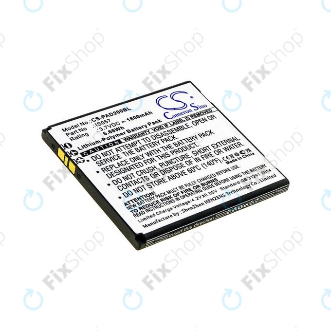 Battery for Pax myPOS D200, D200T, IS275, D200, 1800mAh, Li-Pol, 3.7V, IS057, HQ