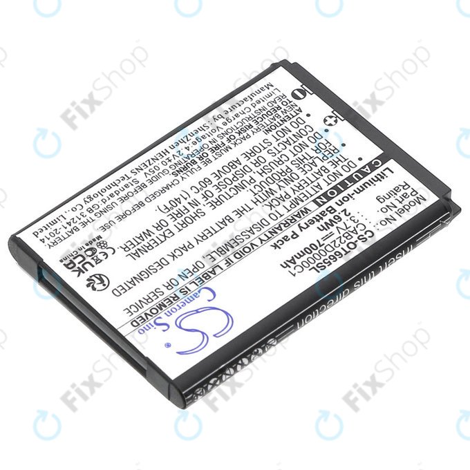 Battery for Alcatel One Touch 2010D, 700mAh, Li-ion, 3.7V, CAB22D0000C1, HQ