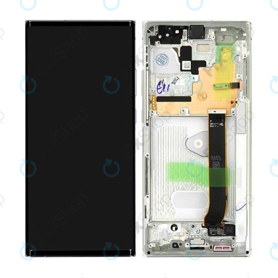 Samsung Galaxy Note 20 Ultra N986B - LCD Display + Touch Screen + Frame (Mystic White) - GH82-23596C, GH82-31461C Genuine Service Pack