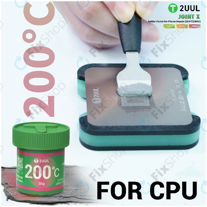 Solder Paste, High-Temperature, 2UUL FS200, (200C)