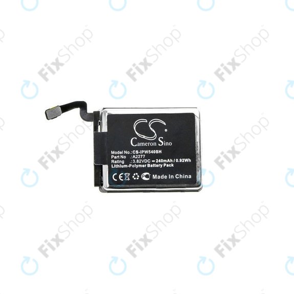 Battery for Apple Watch 5 40 mm, 240mAh, Li-Pol, 3.82 V, A2277, HQ