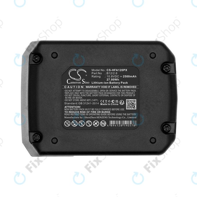 Battery for Hilti SFD 2-A12, PR 30-HVSG A12, 2500mAh, Li-Ion, 10.8V, 2077977, B12/2.6, B12/4.0, HQ