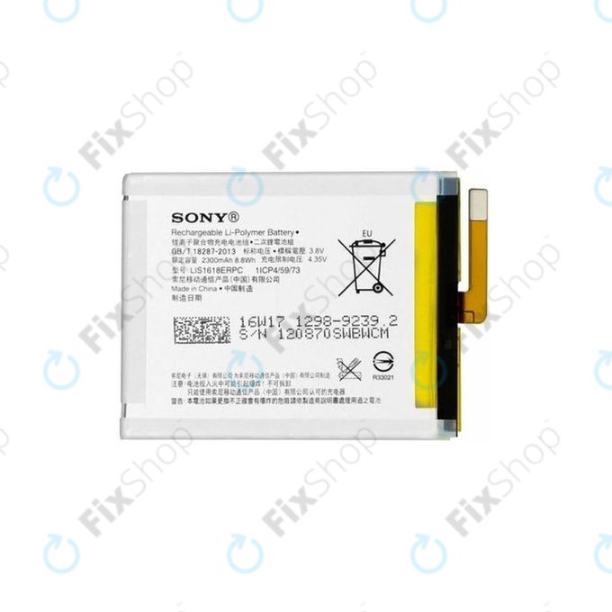 Sony Xperia XA F3111, E5 F3311 - Battery LIS1618ERPC 2300mAh - 1298-9239 Genuine Service Pack