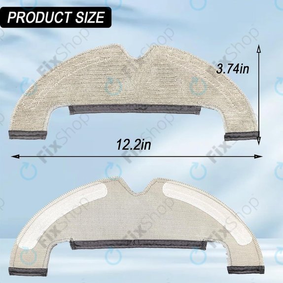 Mop Cloth, 2pcs for Xiaomi Dreame Z10 Pro, L10 Plus