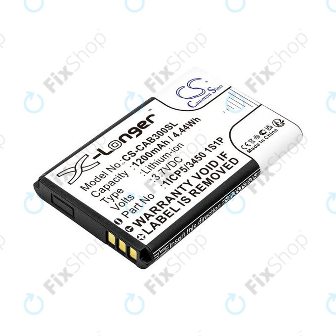 Battery for Cat B30, 1200mAh, Li-Ion, 3.7V, 1ICP5/3450 1S1P, HQ