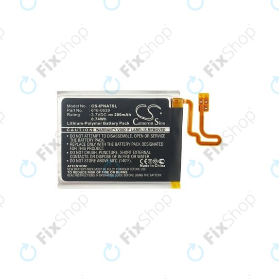 Apple iPod Nano (7th Gen) - Battery 616-0639 200mAh HQ