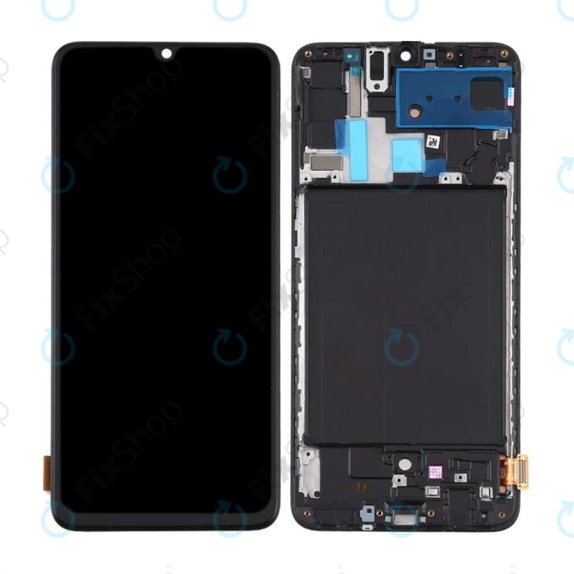 Samsung Galaxy A70 A705F - LCD Display + Touch Screen + Frame (Black) TFT