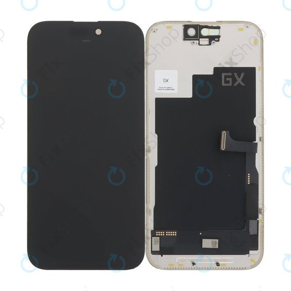 Display Hard OLED for iPhone 15 Pro, Touch Screen with Frame, FixPremium