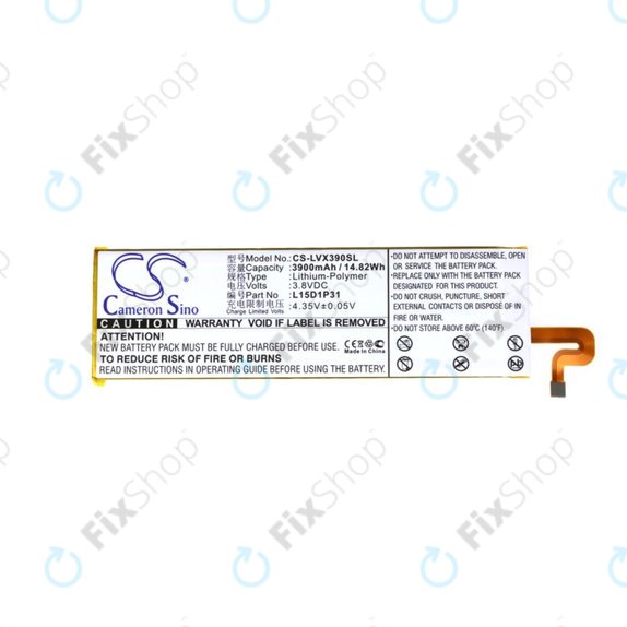 Lenovo Yoga Tab 3 Pro X90F - Battery L15D1P31 3900mAh HQ