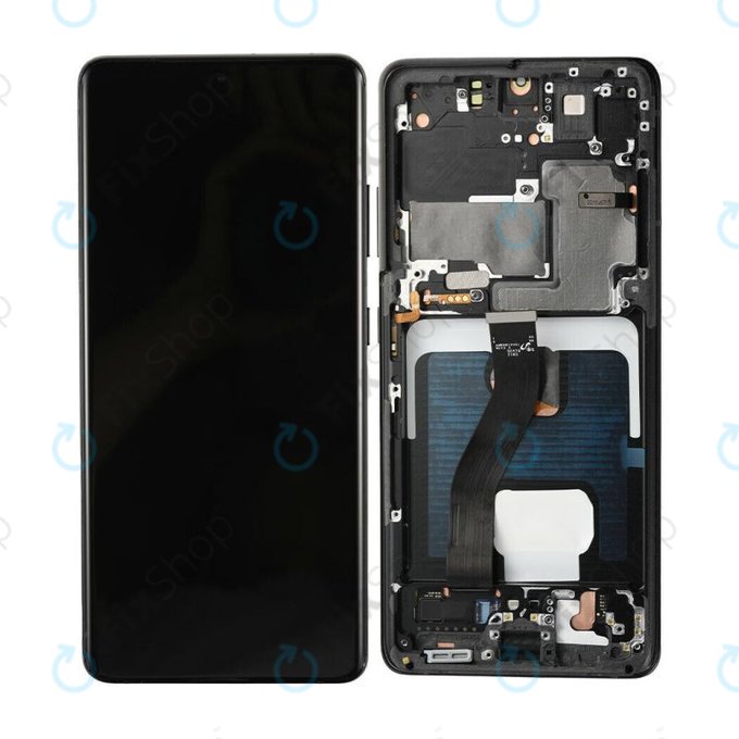 Samsung Galaxy S21 Ultra G998B - LCD Display + Touch Screen + Frame (Phantom Black) TFT