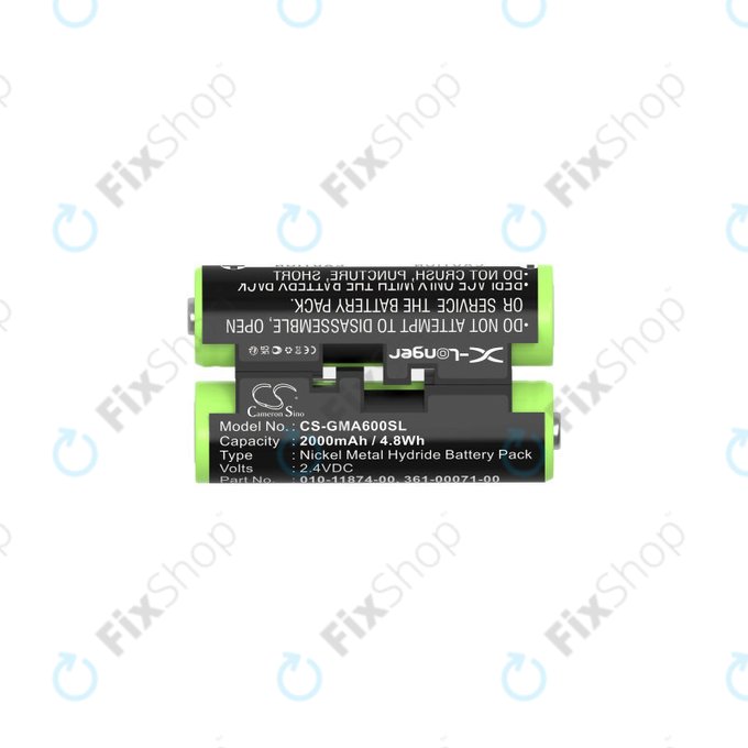Battery for Garmin Oregon 600, 650, Astro 320, 430 Striker 4, 2000mAh, Ni-MH, 2.4V, 010-11874-00, HQ