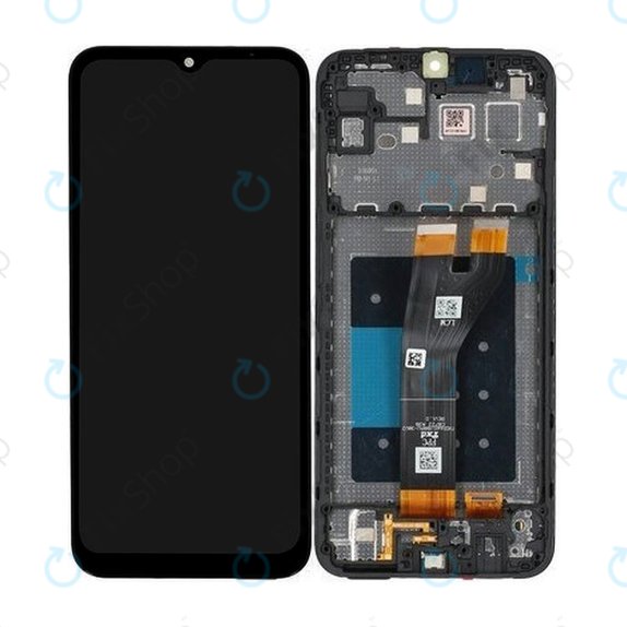 Samsung Galaxy A14 5G A146B - LCD Display + Touch Screen + Frame (Black) - GH82-30658A, GH81-23315A, GH81-23640A Genuine Service Pack