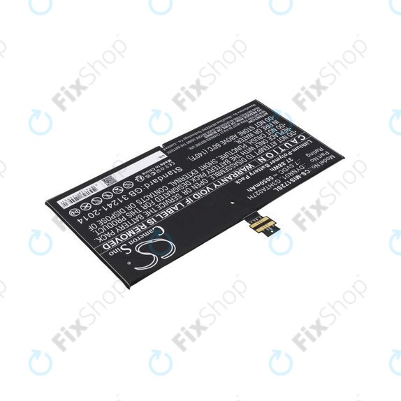 Battery for Microsoft Surface Pro 4, 5050mAh, Li-Pol, 7.5V, DYNR01, HQ