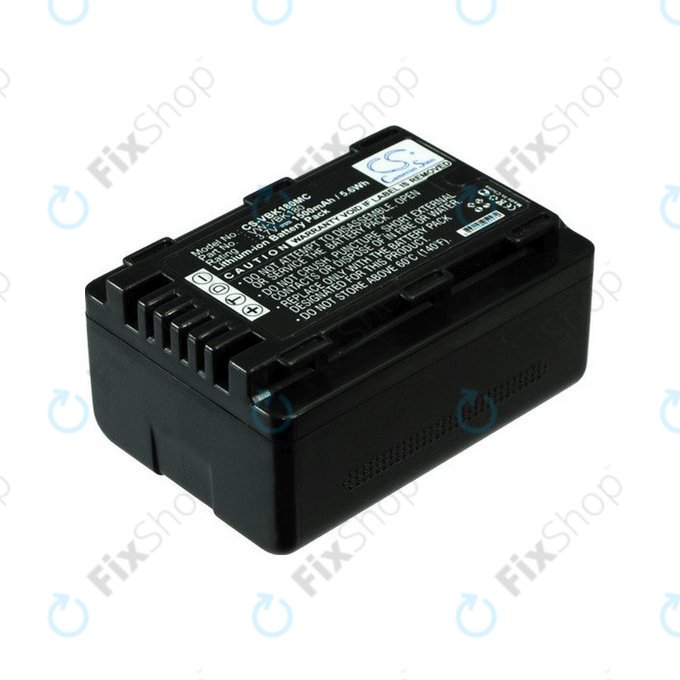 Battery for Panasonic HDC, HC a SDR, 1500mAh, Li-Ion, 3.7V, VW-VBK180, HQ