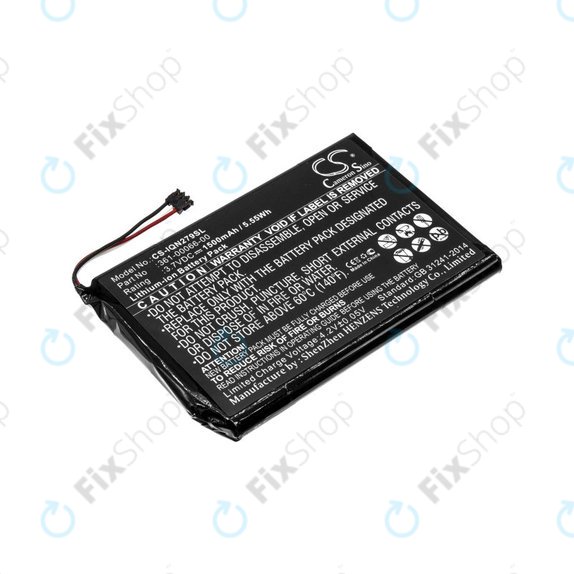Battery for Garmin Nüvi 2757, 1500mAh, Li-Ion, 3.7V, 361-00066-00, HQ