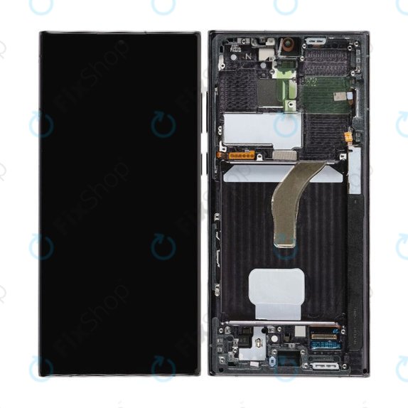 Samsung Galaxy S22 Ultra S908B - LCD Display + Touch Screen + Frame (Phantom Black) TFT