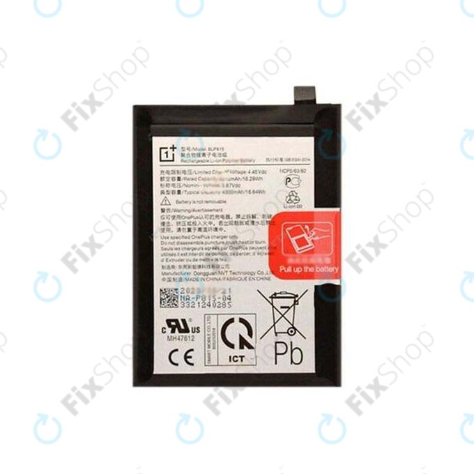 OnePlus Nord N10 5G - Battery BLP815 4300mAh - 1031100035 Genuine Service Pack