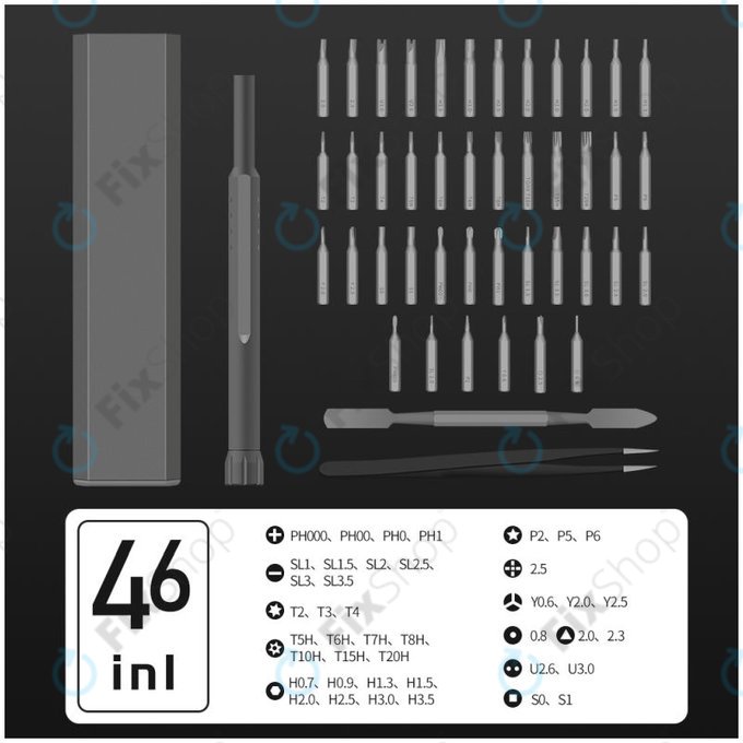Kingsdun - Precission Screwdriver Set for Phone & PC Repair 44in1