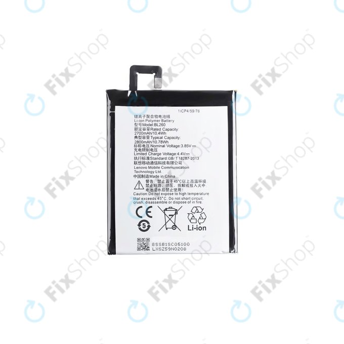 Lenovo VIBE S1 Lite - Battery BL260 2800mAh
