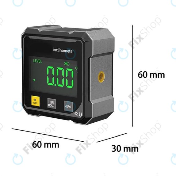 Digital angle gauge with magnet and laser