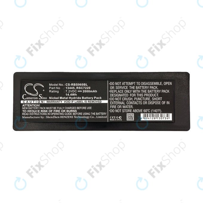 Battery for Scanreco 590, 592, 2000mAh, Ni-MH, 7.2V, RSC7220, HQ