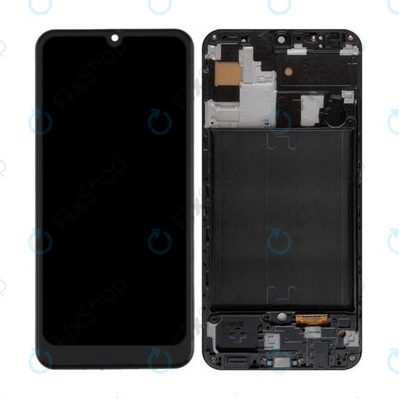 Samsung Galaxy A50 A505F - LCD Display + Touch Screen + Frame (Black) TFT