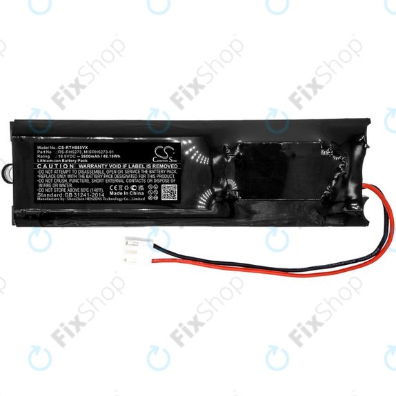 Rowenta Air Force Extreme RH-series, Tefal TY-series - Battery RS-RH5273, MISRH5273-01 Li-Ion 18.5V 2600mAh HQ