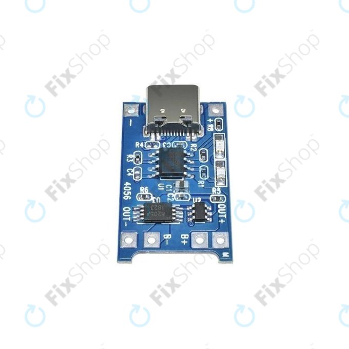 Charging module TP4056 for 18650 Li-ion battery, USB-C, 1A