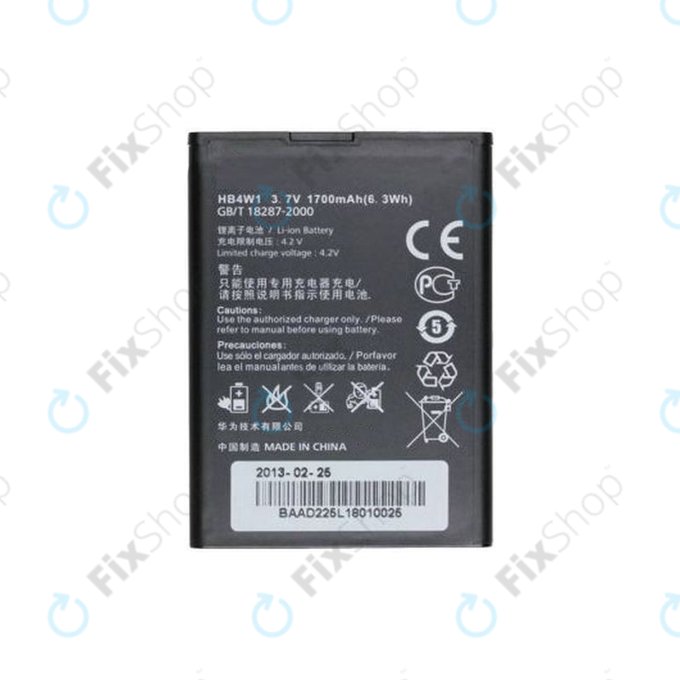 Huawei Ascend G510, Y210, Y530 - Battery HB4W1 1700mAh