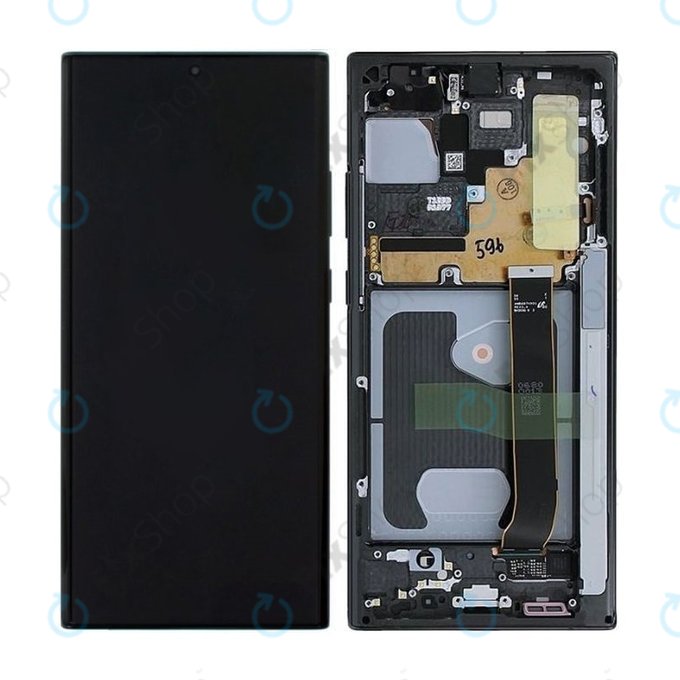 Samsung Galaxy Note 20 Ultra N986B - LCD Display + Touch Screen + Frame (Mystic Black) - GH82-23596A, GH82-31461A, GH82-23621A, GH82-23622A, GH82-23597A, GH82-31454A Genuine Service Pack