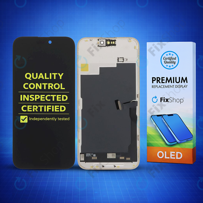 Display Soft OLED for iPhone 15 Pro Max, Touch Screen with Frame, DIAGNOSTIC