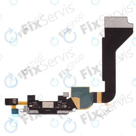 Apple iPhone 4 - Charging Connector + Microphone + Flex Cable (Black)