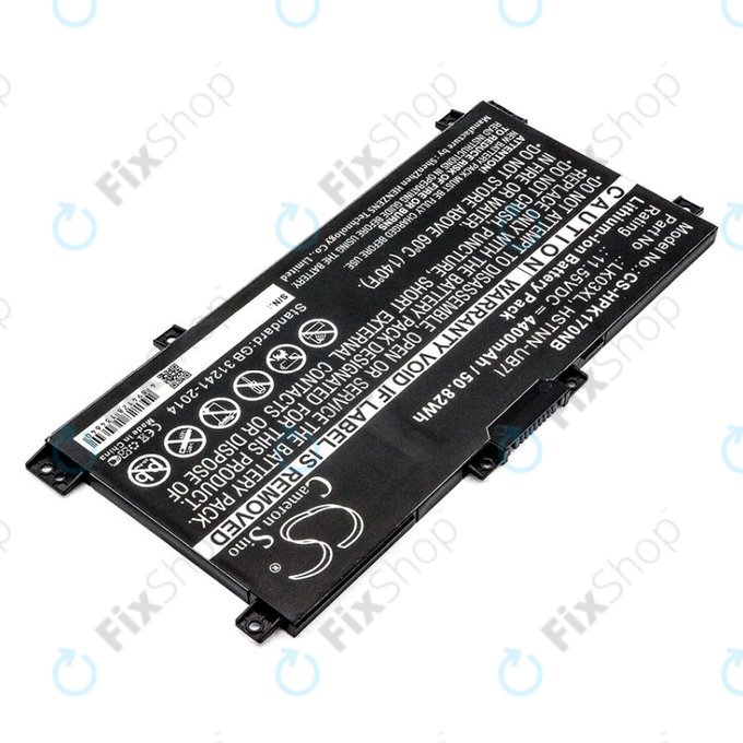 Battery for HP Pavilion X360 15-CR0001NM, 4400mAh, Li-Ion, 11.55V, LK03XL, HQ