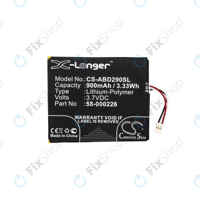 Amazon Kindle 10th, Basic 10th, 10th 2019, Touch 2019 - Battery 26S1019, 58-000226 900mAh HQ