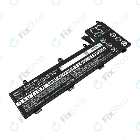 Battery for Lenovo Yoga 11e, ThinkPad Yoga 11e ChromeBook 20, 3600mAh, Li-Pol, 11.4V, 00HW043, HQ