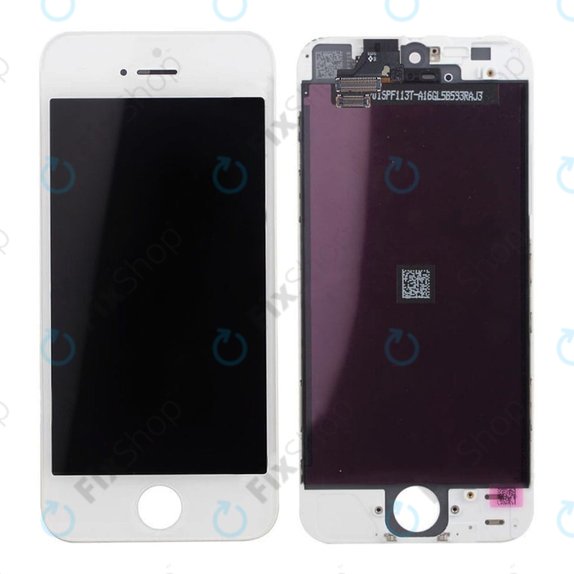 Display for iPhone 5, White, Touch Screen with Frame