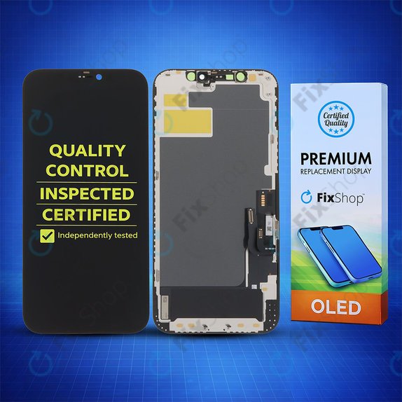 Display Soft OLED for iPhone 12, 12 Pro, Touch Screen with Frame, DIAGNOSTIC