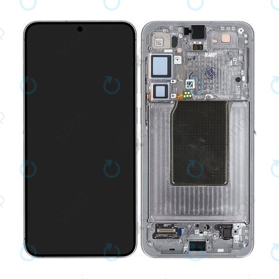 Samsung Galaxy S25 Plus - LCD Display + Touch Screen + Frame (Silver Shadow) OLED