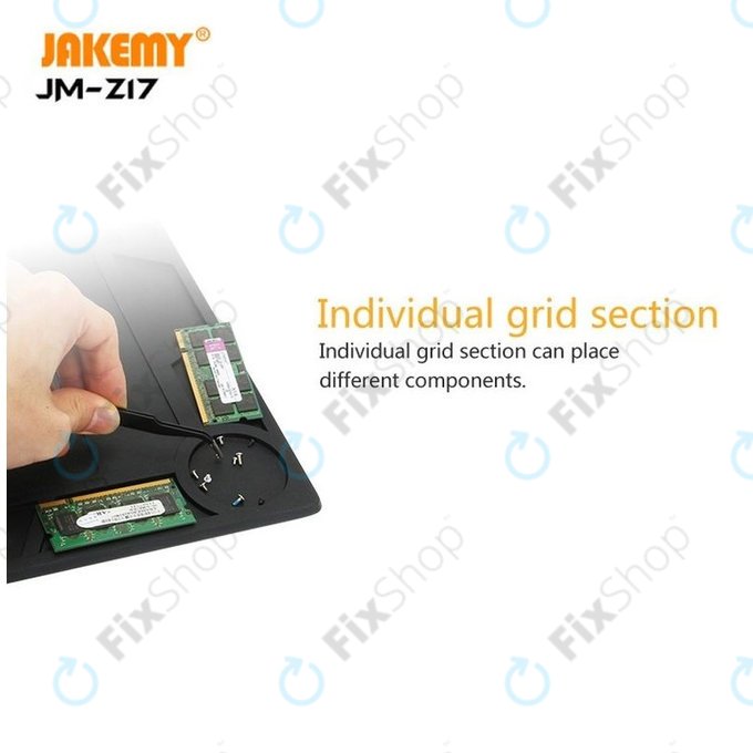 Jakemy JM-Z17 - ESD Heat-Resistant Silicone Pad - 36 x 26cm + Magnetic Pad