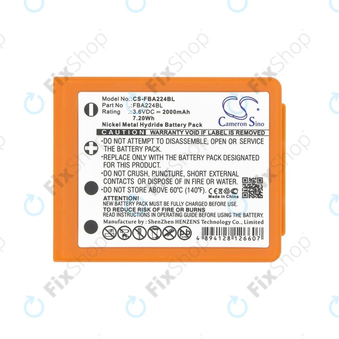 HBC Radiomatic Keynote, Linus 4, Micron 4, 5, 6, 7, Patrol D, Quadrix, Vector Pro - Battery BA223000, BA223030, FUB6 2000mAh HQ