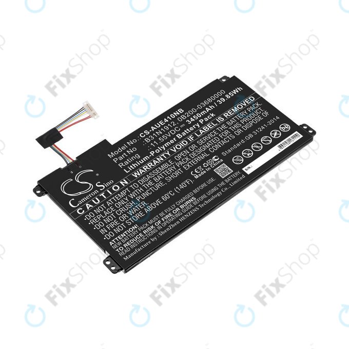 Battery for Asus VivoBook 14 E410ma, F414ma, L410ma, 3450mAh, Li-Pol, 11.55V, B31N1912, HQ
