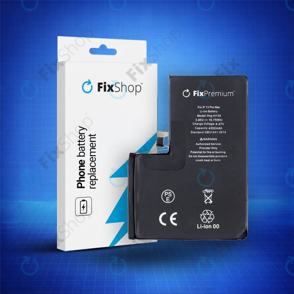 Battery for iPhone 13 Pro Max, 4352mAh, A2653, FixPremium
