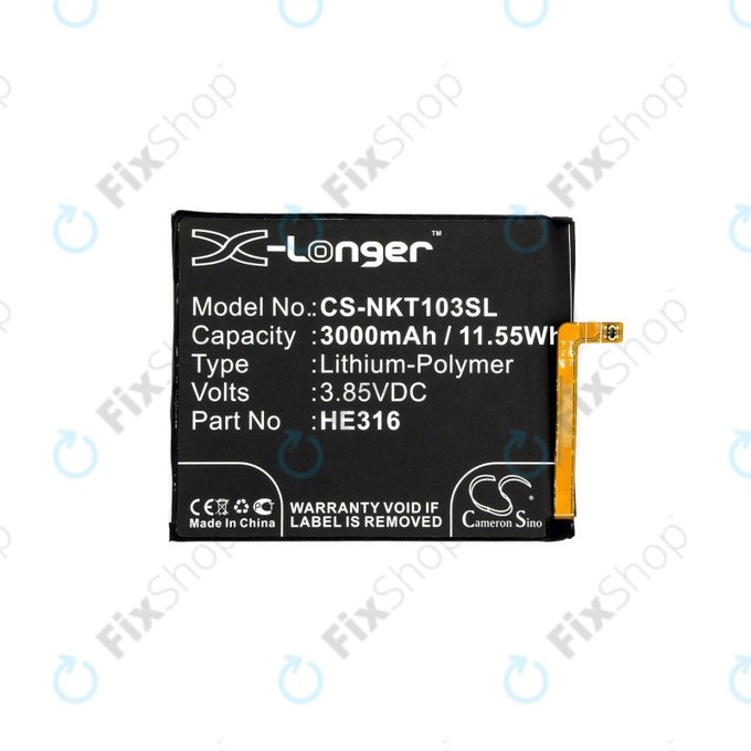 Nokia 6 - Battery HE316 3000mAh HQ